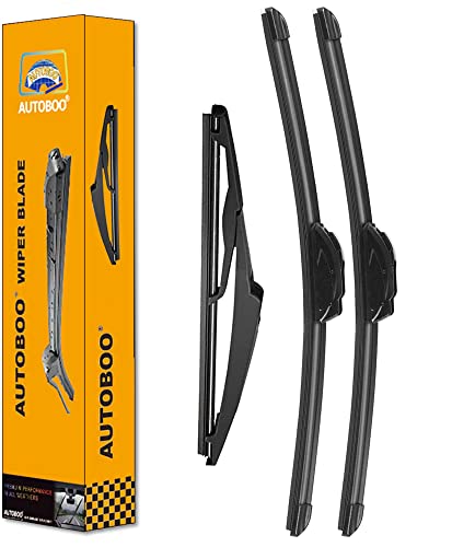 AUTOBOO 22"+21" Windshield Wipers with 11" Rear Wiper Blade Sets Replacement for Jeep Grand cherokee 2014 2015 2016 2017 2018 2019-Original Factory Quality (Pack of 3)