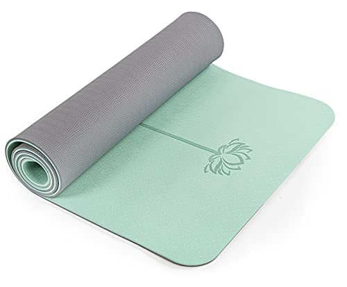 Yoga Mat Non Slip, Pilates Fitness Mats, Eco Friendly, Anti-Tear Yoga Mats for Women, 1/4" Exercise Mats for Home Workout with Carrying Sling