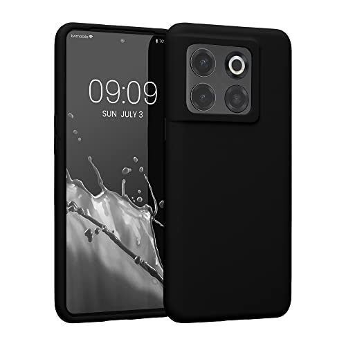 kwmobile Case Compatible with OnePlus 10T 5G Case - TPU Silicone Phone Cover with Soft Finish - Black