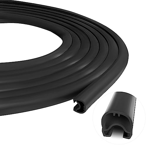RV Slide Out Seal 018-312-EKDD-Seal RV Rubber Seal for Replacement for RV Camper Slideout System, Applicable to 1 * 15/16 Inch * 32.8' D-Seal Wiper Weather Stripping| Included Nails (D Shape)