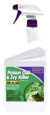 Bonide 5066 Poison Oak & Ivy Killer, 32 oz Ready-to-Use Spray for Home Gardening, Fast-Acting Formula Kills - Quantity 1