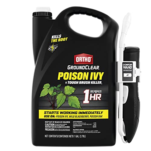 Ortho GroundClear Poison Ivy & Tough Brush Killer3 - Ready-To-Use Weed Killer Spray with Comfort Wand, 1 gal.