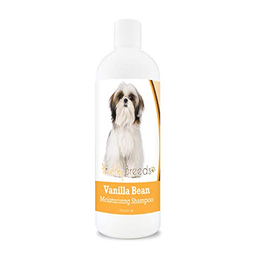 Healthy Breeds Shih Tzu Vanilla Bean Moisturizing Shampoo + Conditioner - with Vitamins A, D, E + Coconut Oil - 8 oz