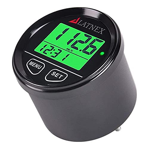 GPS Speedometer Odometer Waterproof with Green/Red/Blue Digital Display Backlight. Universal Suitable ATV-UTV-Marine-Boats-Motorcycle-Automobile-Motor Vehicles-Bikes-Golf Carts (Black)