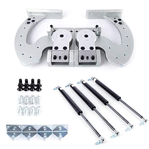 Hinge Kit TBVECHI Car Automobile Vertical Doors Hinge Kit Universal Lambo Door Bolt Kit Adjustable 90 Degree Most Car Vertical Doors