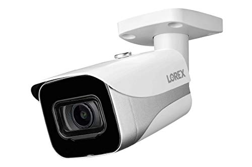 Lorex Indoor/Outdoor 4K Ultra HD Smart IP Security Add-On Metal Bullet Camera, 2.8mm, 130ft IR Night Vision, Color Night Vision