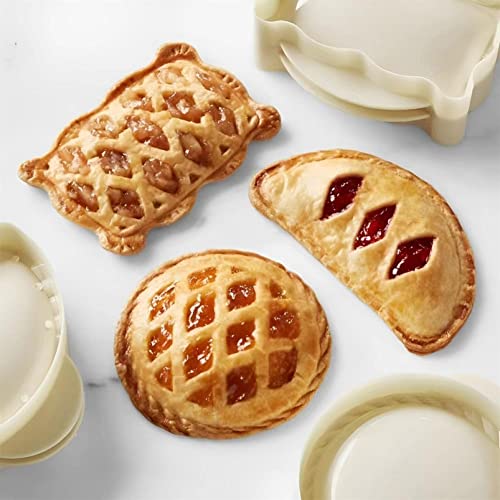 2022 New Classic Mini Hand Pie Molds Kit,One Press Autumn Cottage Pie Set,Household Hand Pie Maker Cutter And Sealer,Mini Pie Maker Machine for Halloween Christmas (Set of 3)