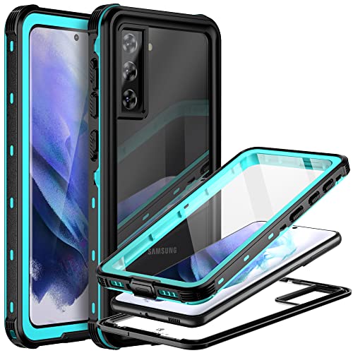 BEASTEK Galaxy S21 Plus Waterproof Case, TRE Series Shockproof Dustproof IP68 Underwater Case with Built-in Screen Protector Anti-Scratch Full Body Cover, for Samsung Galaxy S21+ Plus (6.7'') (Teal)