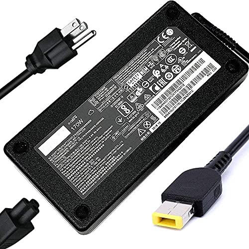 170W Charger for Lenovo Thinkpad AC Adapter E440 E450 E555 P50 P51 P70 W540 W541 Yoga 15 45N0487 4X20E50574 ADL170NLC2A ADL170NLC3A Lenovo Thinkpad Laptop Charger 20v 8.5a