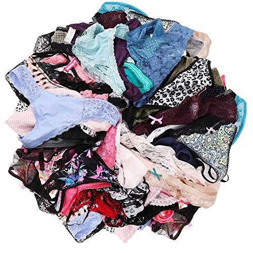 UWOCEKA Sexy Thongs for Women,Variety of T-Backs 10 Pack Sexy Underwear G-Strings Lacy Undies Panties Tanga(10PCS,M)