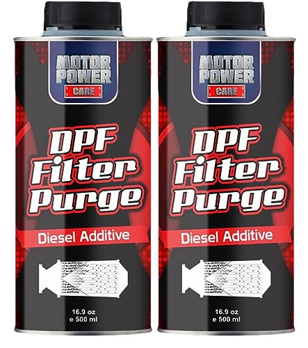 2 bottles DPF Filter Purge: The Most Economical Way to Clean and Protect Your Diesel Particulate Filter, Diesel Additive, High Performance Helps Regeneration No Assembling 500ml 16.9 oz x 2