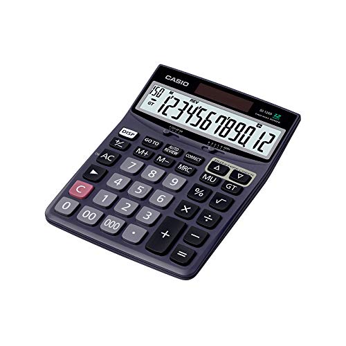 Casio DJ-120D Business Desktop Calculator with Check & Correct, Black
