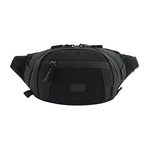 M-Tac Small Companion Waist Pack - Tactical Belt Bag EDC - Fanny Pack for Men (Black)