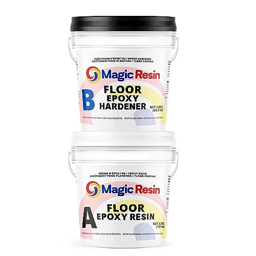Clear Floor Epoxy Resin for Garages, Basements, Warehouses, Retail Stores and More | Highly Durable | Resistant to Scratches, Spills, and Stains (1.5 Gallon)