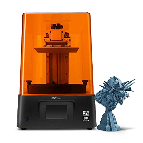 phrozen Sonic Mini 8K LCD Resin 3D Printer, Highest Resolution of 22 Micrometer, 7.1 inch Mono LCD Screen,L16.5 x W7.2 x H18 cm Printing Volume