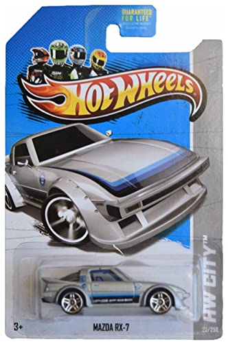 Hot Wheels Mazda RX-7 - City 22/250 - Treasure Hunt Silver