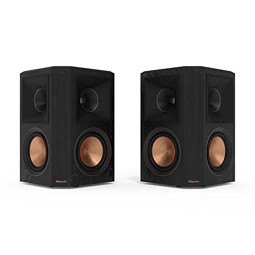 Klipsch Reference Premiere RP-502S II Home Theater Surround Sound Speaker Pair with Wall Mounting Options & an Updated Tractrix Horn with 5.25 Cerametallic Woofers in Ebony