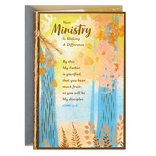 Dayspring Religious Thank You Card for Minister (Making a Difference) for Clergy Appreciation Day, Encouragement, Birthday
