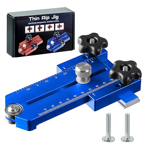 Thin Rip Jig, Extended Thin Rip Jig Thin Rip Tablesaw Jig Table Saw Jig Guide for Repeat Narrow Strip Cuts Works with Table Saw Router Table Band Saw