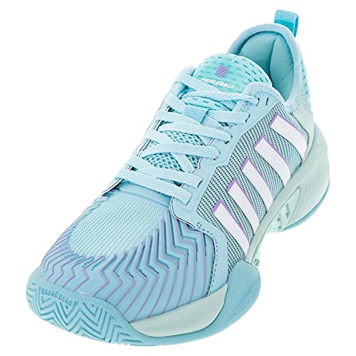 K-Swiss Women's Pickleball Supreme Shoe, Angel Blue/Sheer Lilac/Brilliant White, 8 M