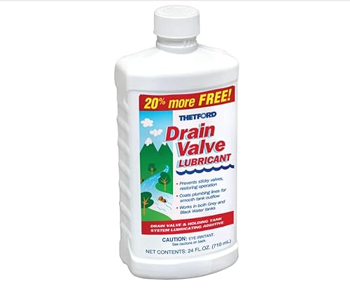 Thetford RV Drain Valve Lubricant 15843, 24 oz. Bottle (Quantity 4)