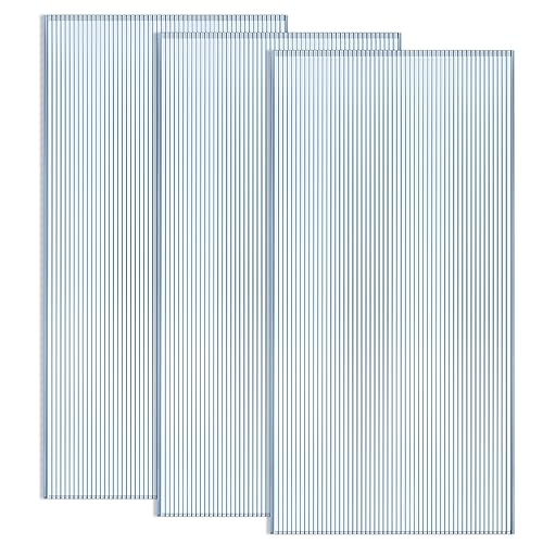 Hotop Polycarbonate Greenhouse Panels 4' x 2' x 0.24" Double Layer Polycarbonate Panels Waterproof UV Protected Polycarbonate Sheet Corrugated Plastic Roof Panels Greenhouse Replacement Cover (6 Pcs)