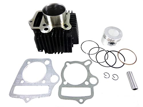 52.4mm Engine Cylinder Body w/Head Gasket and Piston Set for 90cc 110cc 125cc ATV Quad Go Kart Dirt Bike