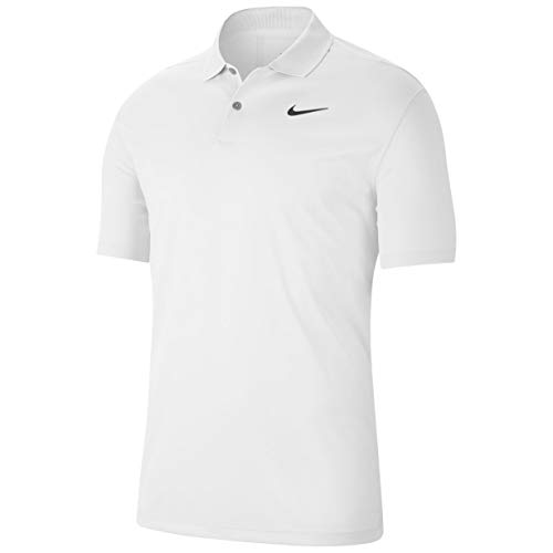 Nike Men's Nike Dri-fit Victory Polo, White/Black, Large