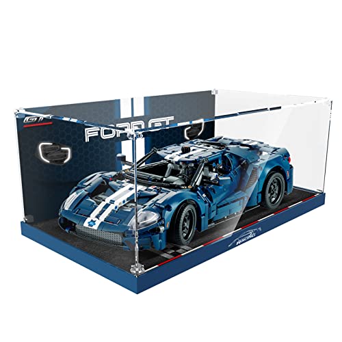 PIPART Acrylic Display Case for Lego 42154 Ford GT Car Model, Dustproof Clear Display Box (Lego Model NOT Included)