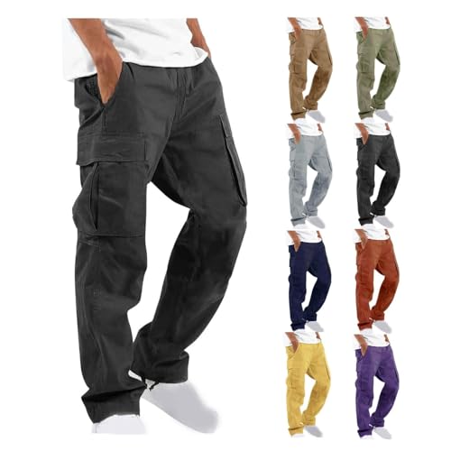 Clearance 2023 Sales Today Deals Prime Cargo Pants for Men Relaxed Sweatpants with Pockets Elastic Drawstring Sport Pants Jogger Pants Casual Subscriptions On My Account Amazon Login
