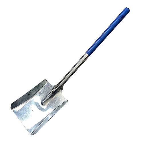 Steel Material Garden Shovel Barbecue Installed Carbon Shovel Fireplace Ash Shovel Slag Shovel Garden Shovel Coal Shovel Stove Fire Cleaning Utensils (Square)