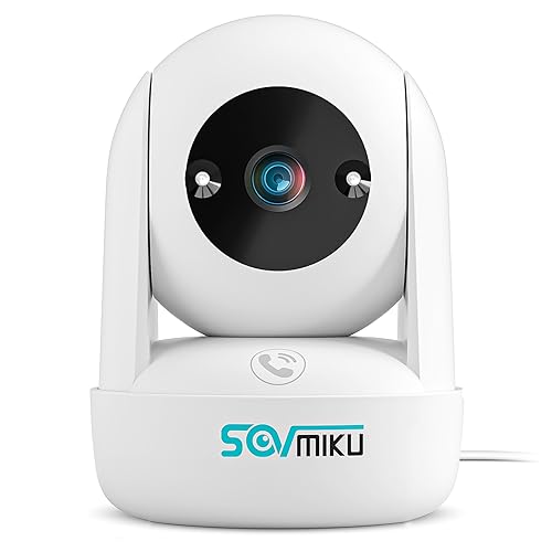 Sovmiku CB2 2k AI Surveillance Camera for Home,2-years Free Cloud Storage, Pan/Tilt Security Camera, Baby Monitor, Two Way Audio,Night Vision,Easy to Setup,Audible Alarm,2.4GHz Wi-Fi, SD Slot,Vicohome
