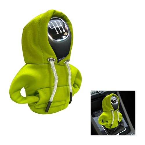 JOYCOURT Car Gear Shift Cover, Fashionable Hoodie Car Shift Knob, Winter Warm Gear Shift Knob Cover Sweater Shirt,Auto Interior Accessories Shift Knob,Universal Car Decor Accessories