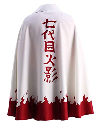 Ourcosplay US Size Men's Uzumaki Cloak 7th Hokage Cloak Boruto Cosplay Costume (Men US XXL)