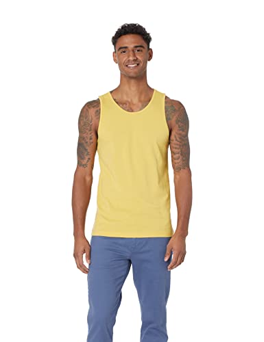 Amazon Essentials Men's Slim-Fit Tank Top, Yellow, Medium
