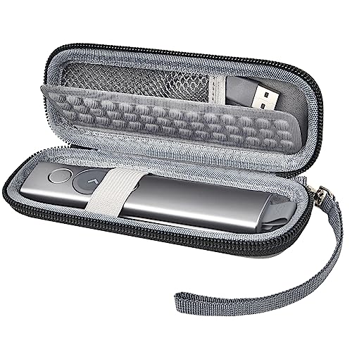 Protective Case Compatible with Logitech Spotlight Presentation Clicker, Universal Presenter Clickers Storage Carrying Bag with Durable Layer for Charging Accessories (Box Only) - Grey