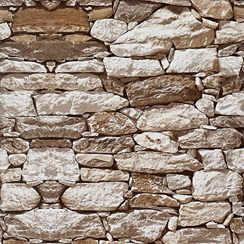 Orainege Stone Wallpaper Peel and Stick Backsplash Wallpaper Brick Contact Paper 17.7inch118.1inch Vintage Brick Wallpaper for Kitchen Self Adhesive Wall Paper Stone Decorative Removable Wallpaper