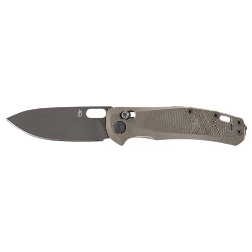 Gerber Gear Scout Pocket Knife - 3.2" Plain Edge Blade Folding Knife - EDC Gear and Equipment - Micarta