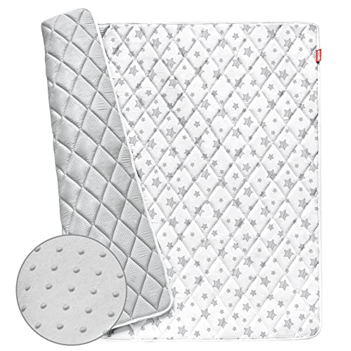 Premium Foam 50''x50'' Play Mat for Playpen, One-Piece Crawling Mat Non Slip Cushioned Baby Mats for Playing 50x50 Inches