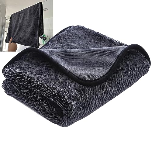 HYCIM Shiny Bath XXL Drying Towel, Twist Pile Microfiber Cloth, Drying Towel 40 X 60 Cm, Water Removal in Shower and Bathroom, Large Microfiber Drying Towels for Cars (1pcs)