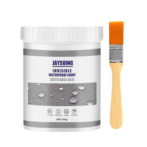 300g Jaysuing Invisible Waterproof Agent, Waterproof Insulating Sealant, Waterproof Anti-Leakage Agent, Invisible Waterproof Seal, Sealant Paste Coating No Pounding Brick Leakage