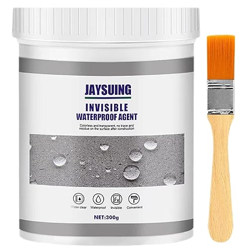 Super Strong Invisible Waterproof Anti-Leakage Agent,Transparent Waterproof Coating Agent,Waterproof Insulation Sealant Clear, Super Strong Adhesive Seal Coating, for Home Bathroom Roof(300g)