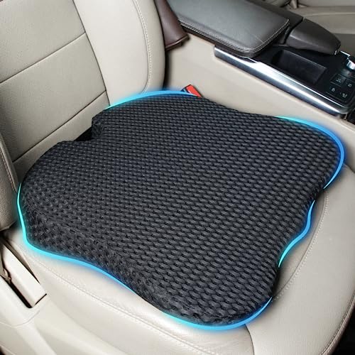 Lofty Aim Car Seat Cushion for Driver: Memory Foam Car Cushion for Comfortable Driving - Black