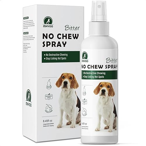 MXYOO Bitter Spray for Dogs to Stop Chewing,No Chew Spray for Puppies and Cats,Powerful Bitter Deterrent Stop Pets from Chewing on Furniture,Shoes,No Licking of Fur,Bandages,Wounds