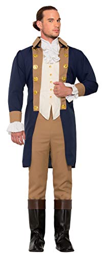 Forum Novelties mens Colonial Officer Patriotic Adult Sized Costume, As Shown, STD US