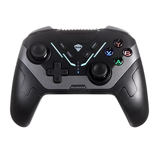 KiiBoom Machenike HG510W Wireless Switch Controller, USB Bluetooth 5.0 Pro Controller with Joystick, Turbo and Gyro Axis, LED Lights, Programmable Remote Gamepad for PC, Switch, iOS, Android, TV box