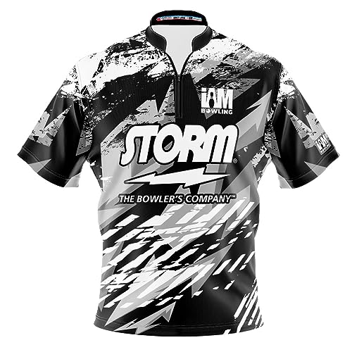 Logo Infusion Dye-Sublimated Bowling Jersey (Sash Collar) - I AM Bowling Fun Design 2020-ST - Storm (Large)