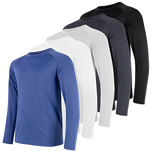 CE' CERDR Long Sleeve Tee Shirts for Men - Quick Dry Moisture Wicking Sun Protection Long Sleeve T-Shirt for Workout Running