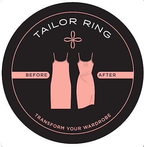 Tailor Ring - Invisible Clothing Accessory to Cinch Shirt, Dress, Skirt, Scarf for a custom tailored fit. Set includes 8 rings-4 sizes. Cinch Clip, Shirt Clips, Dress Clips Back Cinch, T Shirt Clip