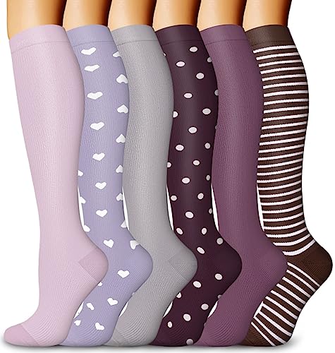 Aoliks Compression Socks for Women & Men, Best Support for Nurses Running Hiking Flight